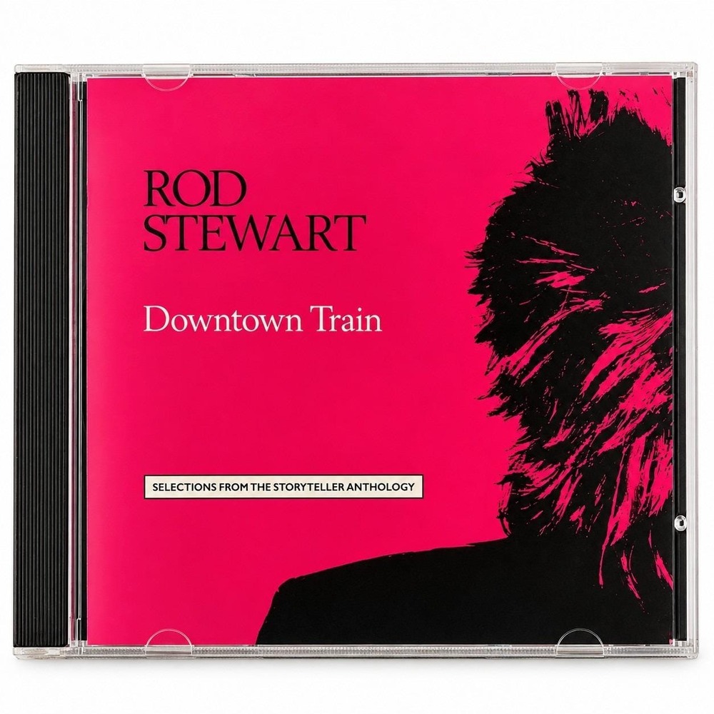 Rod Stewart Downtown Train CD Storyteller Anthology Warner Bros W2 26158 1989